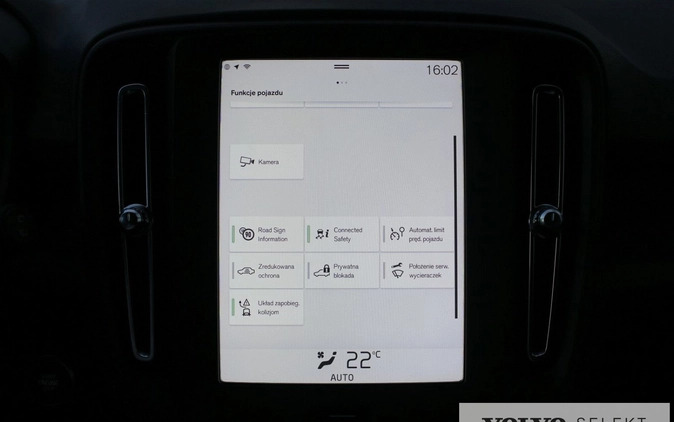 Volvo XC 40 cena 103555 przebieg: 125863, rok produkcji 2019 z Rydułtowy małe 352